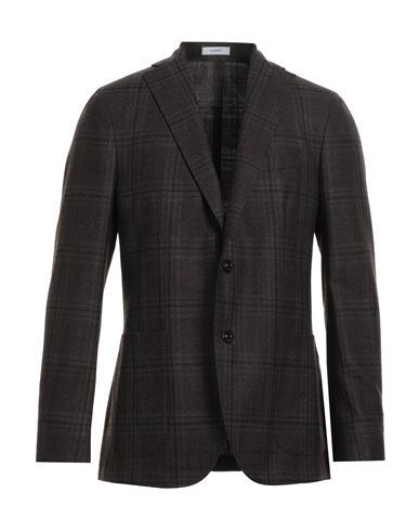 Boglioli Man Suit Jacket Dark Brown Size 46 Virgin Wool