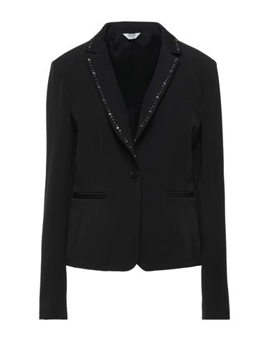Liu •jo Woman Blazer Black Size 12 Polyester, Elastane, Acetate