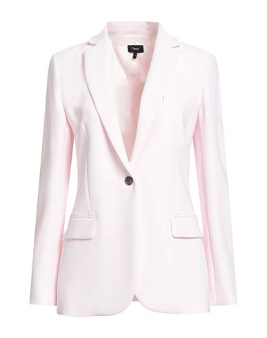 Theory Woman Blazer Pink Size 4 Triacetate, Polyester In Pink