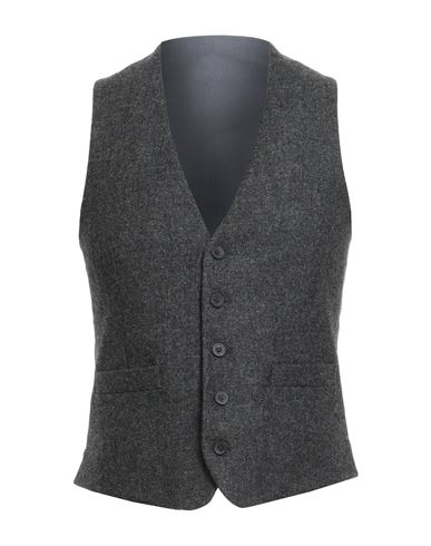 Lardini Man Tailored Vest Charcoal Size 34 Wool In Gray