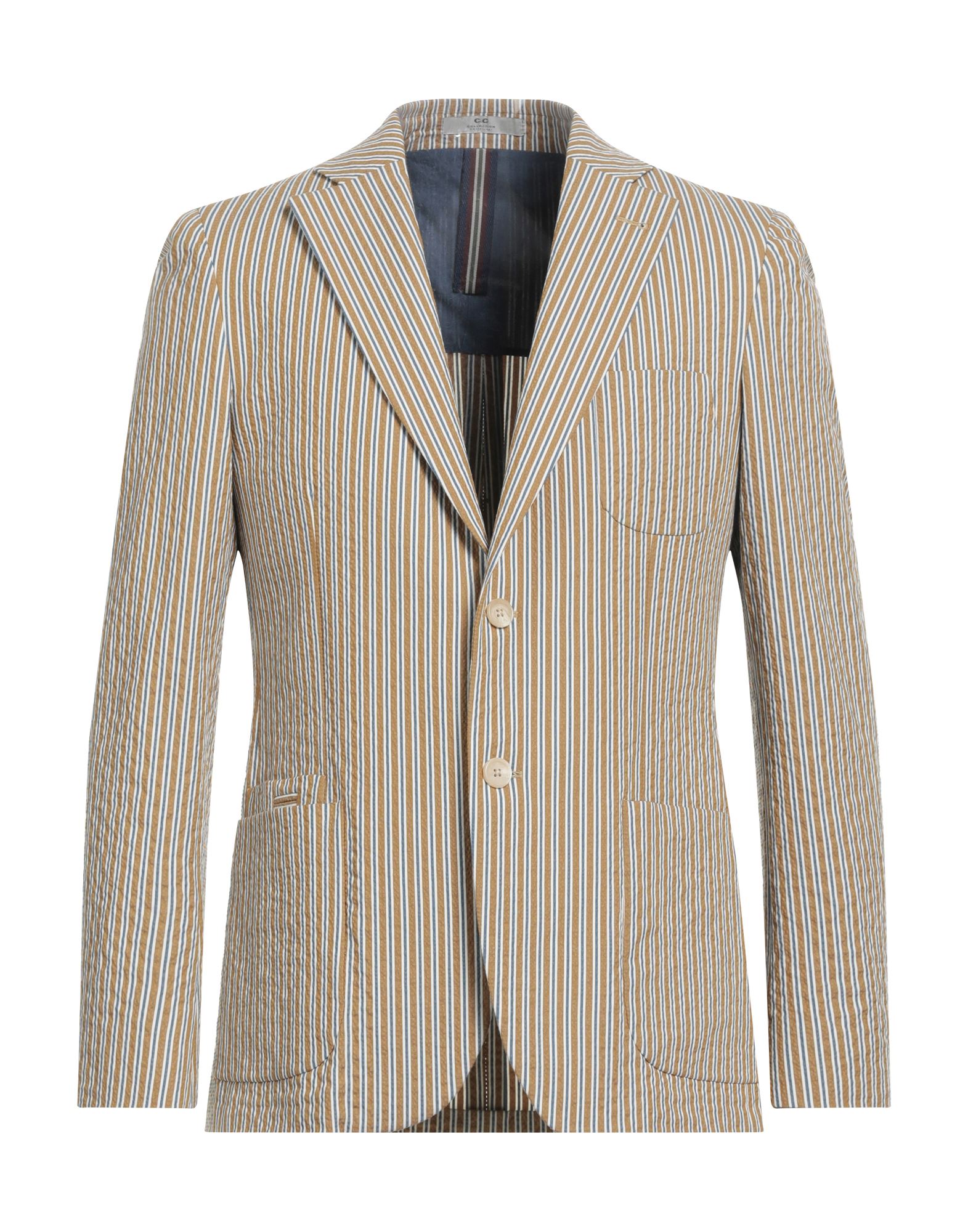 Cc Collection Corneliani Suit Jackets In Yellow