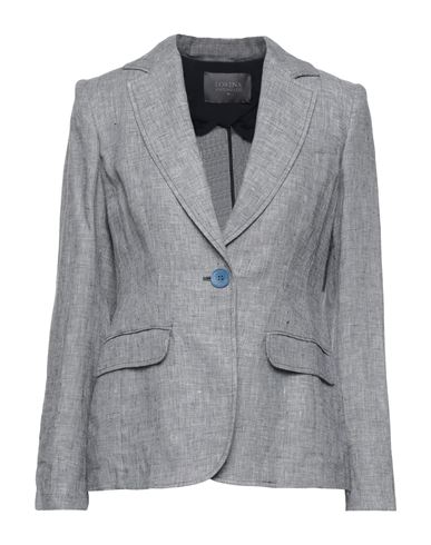 Woman Blazer Grey Size 6 Linen, Cotton