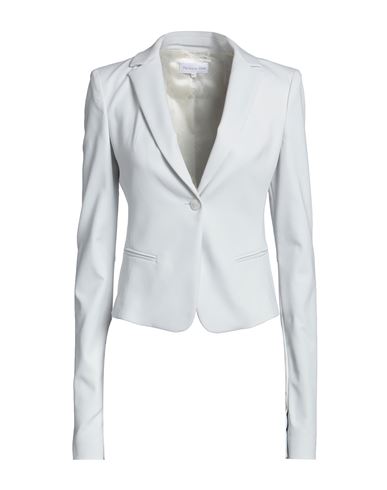 Patrizia Pepe Woman Suit Jacket Light Grey Size 8 Cotton, Polyamide, Elastane
