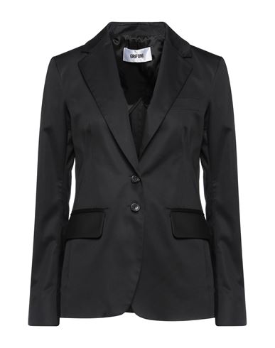 Mauro Grifoni Woman Suit Jacket Black Size 6 Cotton, Elastane