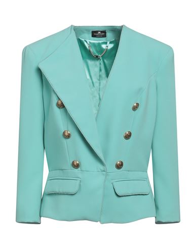 Elisabetta Franchi Woman Suit Jacket Light Green Size 12 Polyester