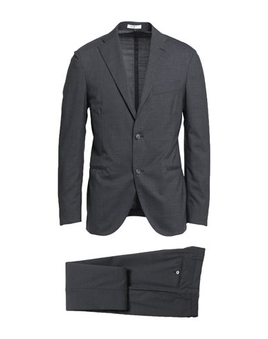 Boglioli Man Suit Steel Grey Size 46 Virgin Wool, Elastane