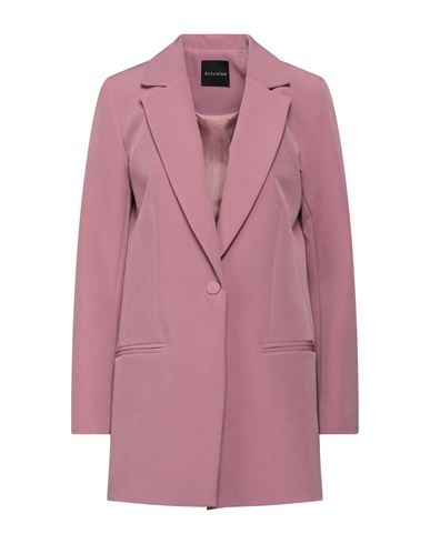 Actualee Woman Suit Jacket Pastel Pink Size 6 Polyester, Elastane