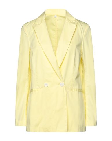 Ottod'ame Woman Suit Jacket Light Yellow Size 10 Cotton