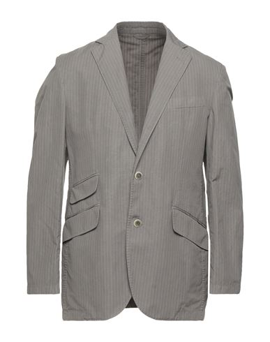 Lubiam Man Blazer Grey Size 40 Cotton, Linen, Polyamide