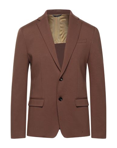 Alessandro Dell'acqua Man Suit Jacket Camel Size 36 Viscose, Nylon, Elastane In Beige