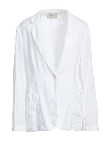 Altea Woman Suit Jacket White Size 12 Linen