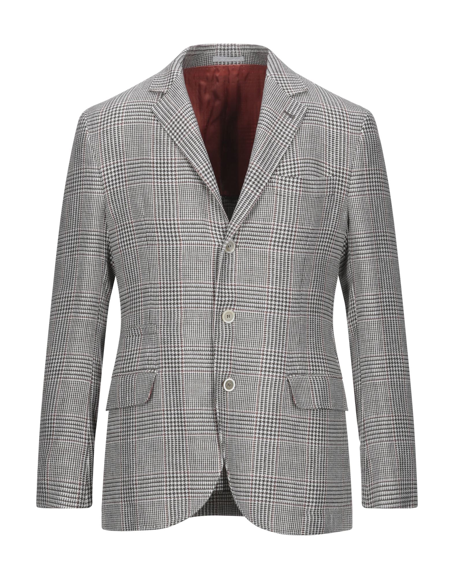 《セール開催中》BRUNELLO CUCINELLI メンズ テーラードジャケット ブラウン 48 リネン 74% / ウール 24% / シルク 2%