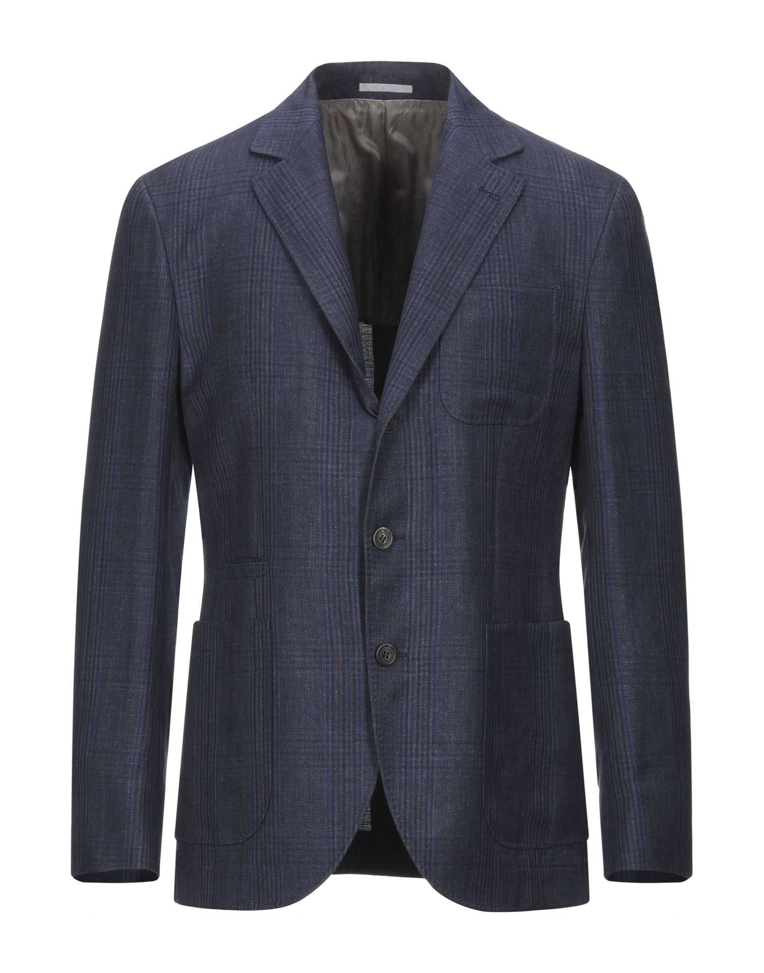 《セール開催中》BRUNELLO CUCINELLI メンズ テーラードジャケット ダークブルー 50 リネン 52% / ウール 43% / シルク 5%