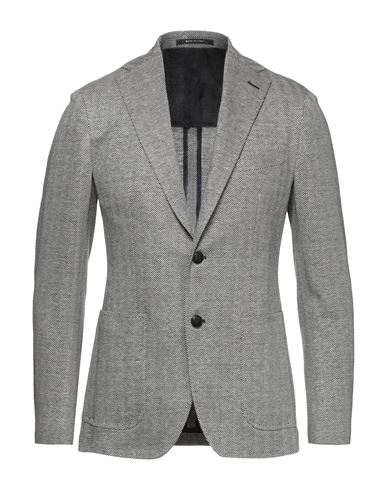 Woman Blazer Grey Size 4 Linen, Silk