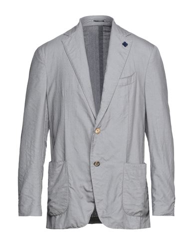 Lardini Man Blazer Grey Size 46 Cashmere, Silk