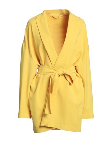 Liviana Conti Woman Blazer Yellow Size L/xl Viscose, Elastane