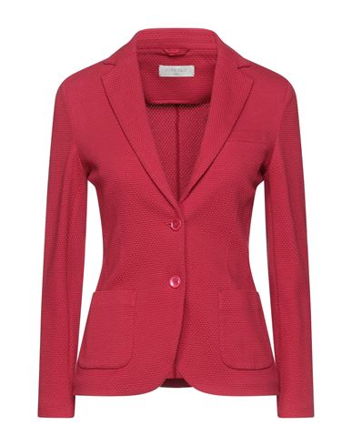 Circolo 1901 Woman Suit Jacket Red Size 6 Cotton, Elastane