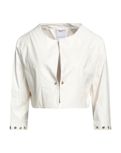 Le Sarte Del Sole Woman Suit Jacket Off White Size 10 Polyurethane, Viscose