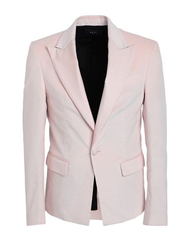 Amiri Man Blazer Blush Size 36 Cotton, Modal, Polyester, Polyurethane, Silk In Pink