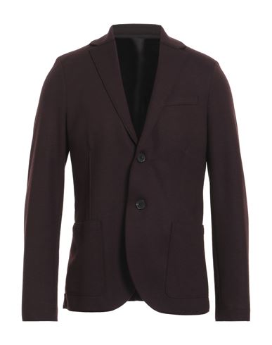 Harris Wharf London Man Suit Jacket Burgundy Size 40 Virgin Wool In Red