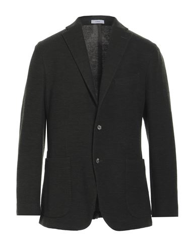 Boglioli Man Suit Jacket Dark Green Size 42 Virgin Wool, Cotton