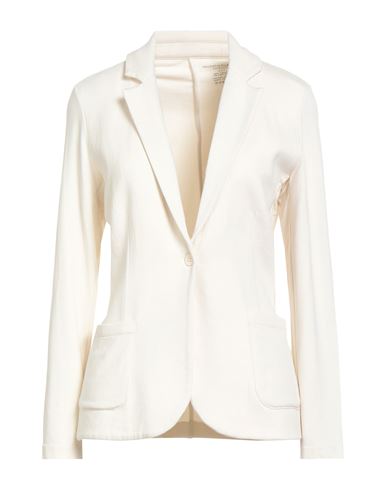 Majestic Filatures Woman Blazer Cream Size 1 Viscose, Elastane In Neutral