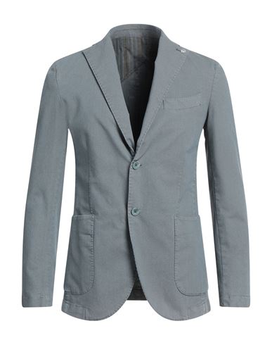 Barbati Man Suit Jacket Grey Size 36 Cotton, Polyester, Elastane In Gray