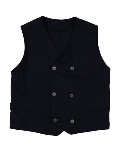 Manuel Ritz Toddler Boy Tailored Vest Midnight Blue Size 4 Viscose, Nylon, Elastane In Blue