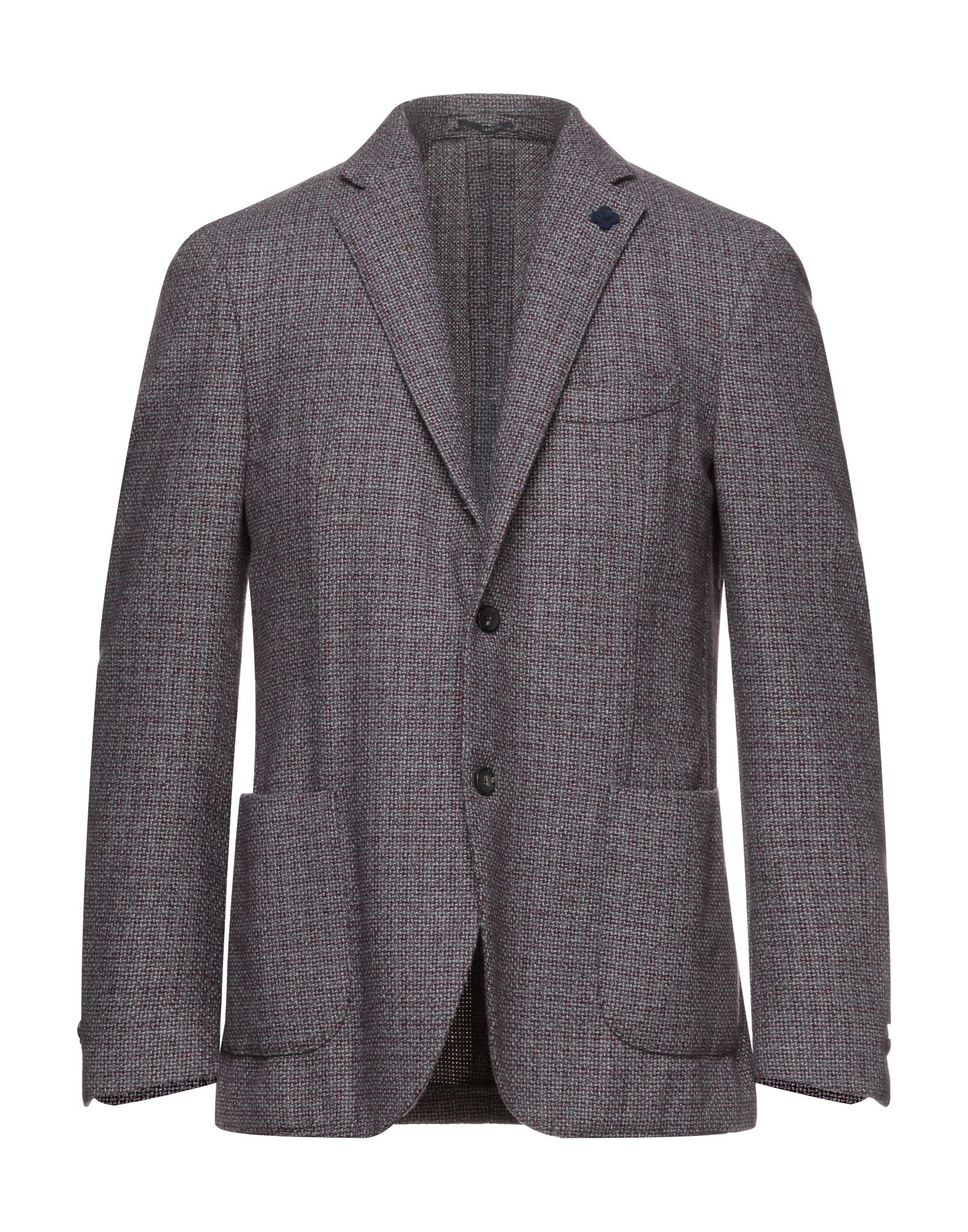 《セール開催中》LARDINI メンズ テーラードジャケット ボルドー 52 ウール 51% / ポリエステル 42% / コットン 7%