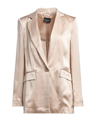Shop Atos Lombardini Woman Blazer Light Brown Size 10 Acetate, Silk In Beige