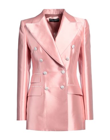 Woman Blazer Pink Size 8 Silk