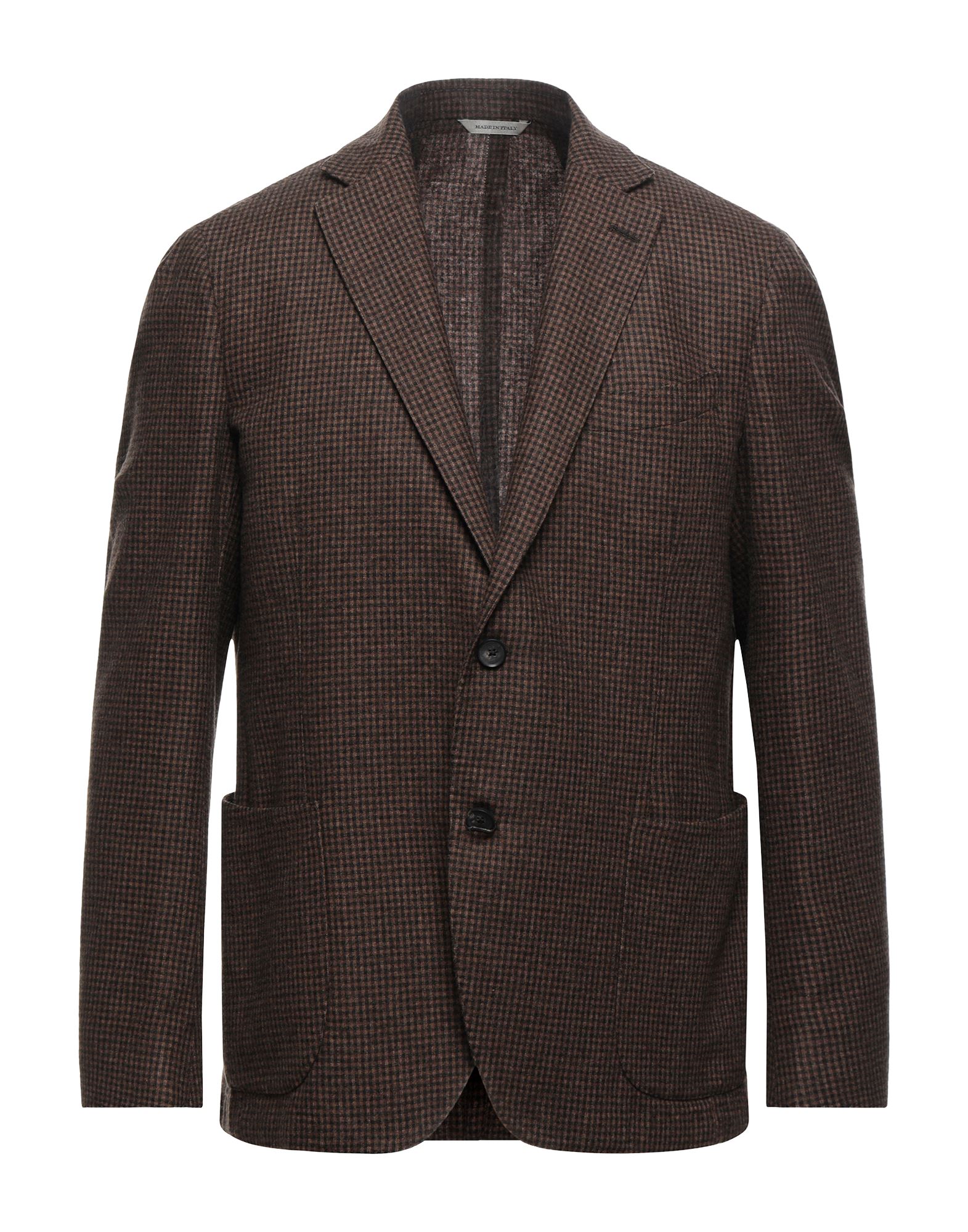 0909 Fatto In Italia Suit Jackets In Brown