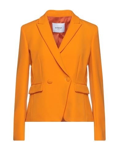 Dondup Woman Blazer Orange Size 10 Polyester, Elastane