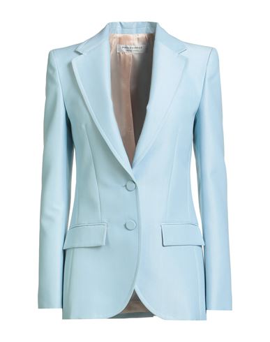 Philosophy Di Lorenzo Serafini Woman Blazer Light Blue Size 4 Wool, Polyester