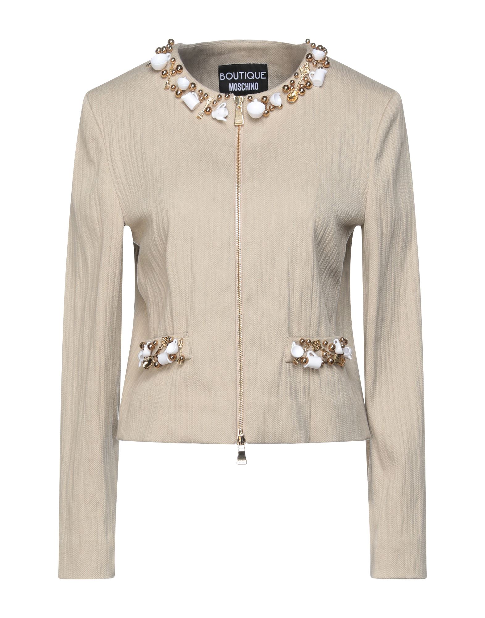 Boutique Moschino Suit Jackets In Beige