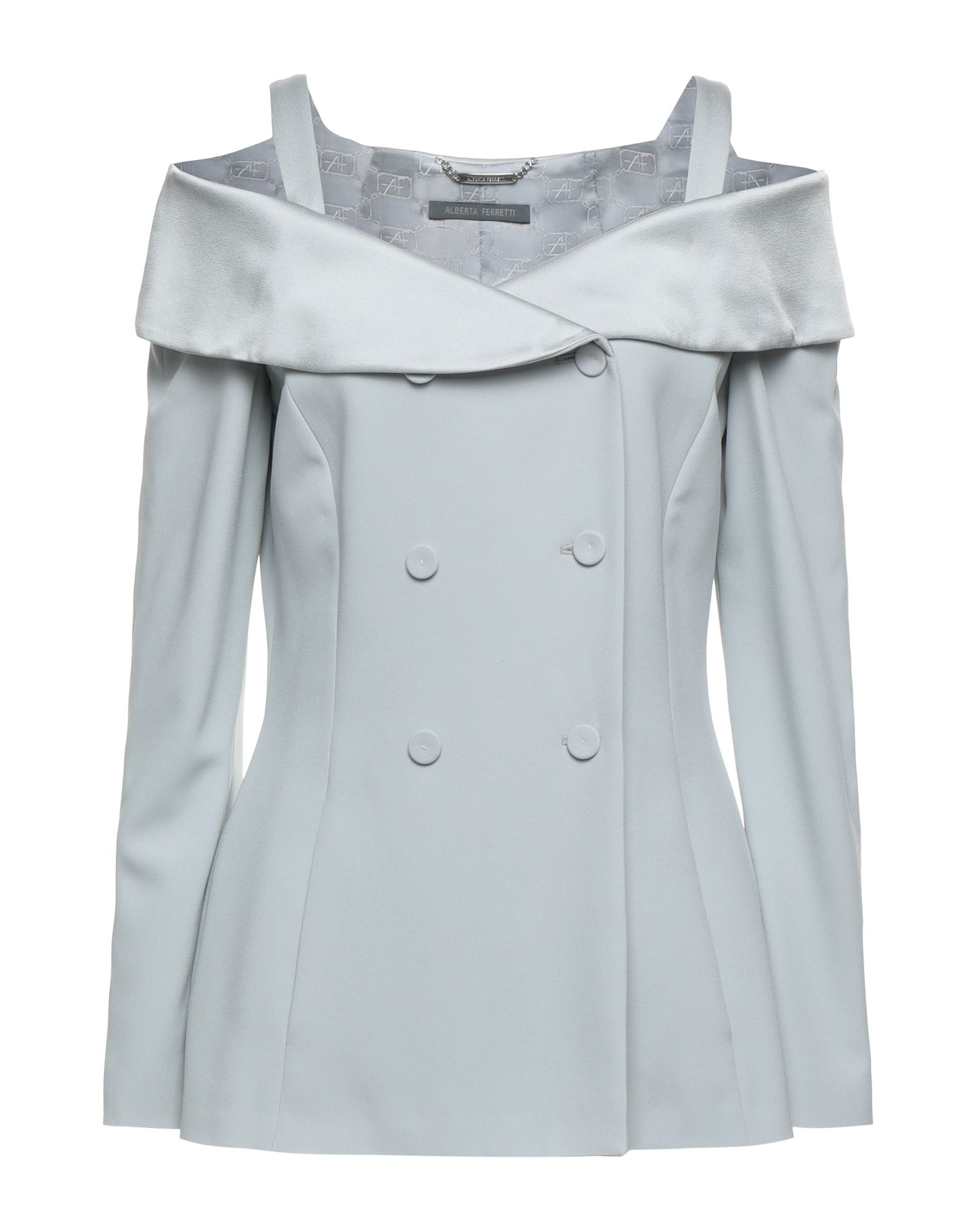 Alberta Ferretti Suit Jackets In Light Grey