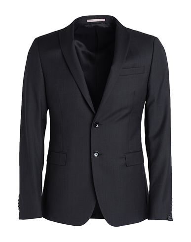 Shop Paoloni Man Blazer Black Size 36 Virgin Wool