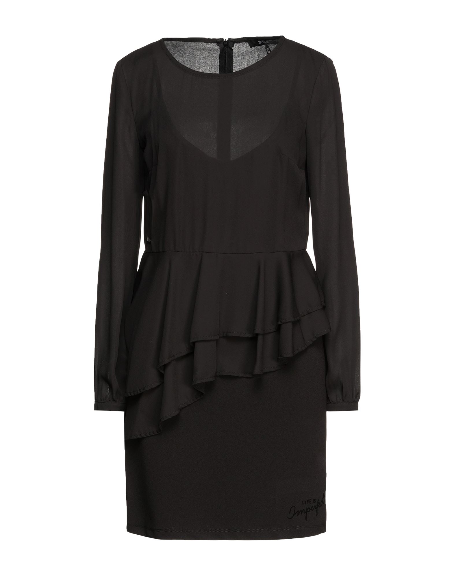 !m?erfect Woman Mini Dress Black Size Xs Polyester, Elastane