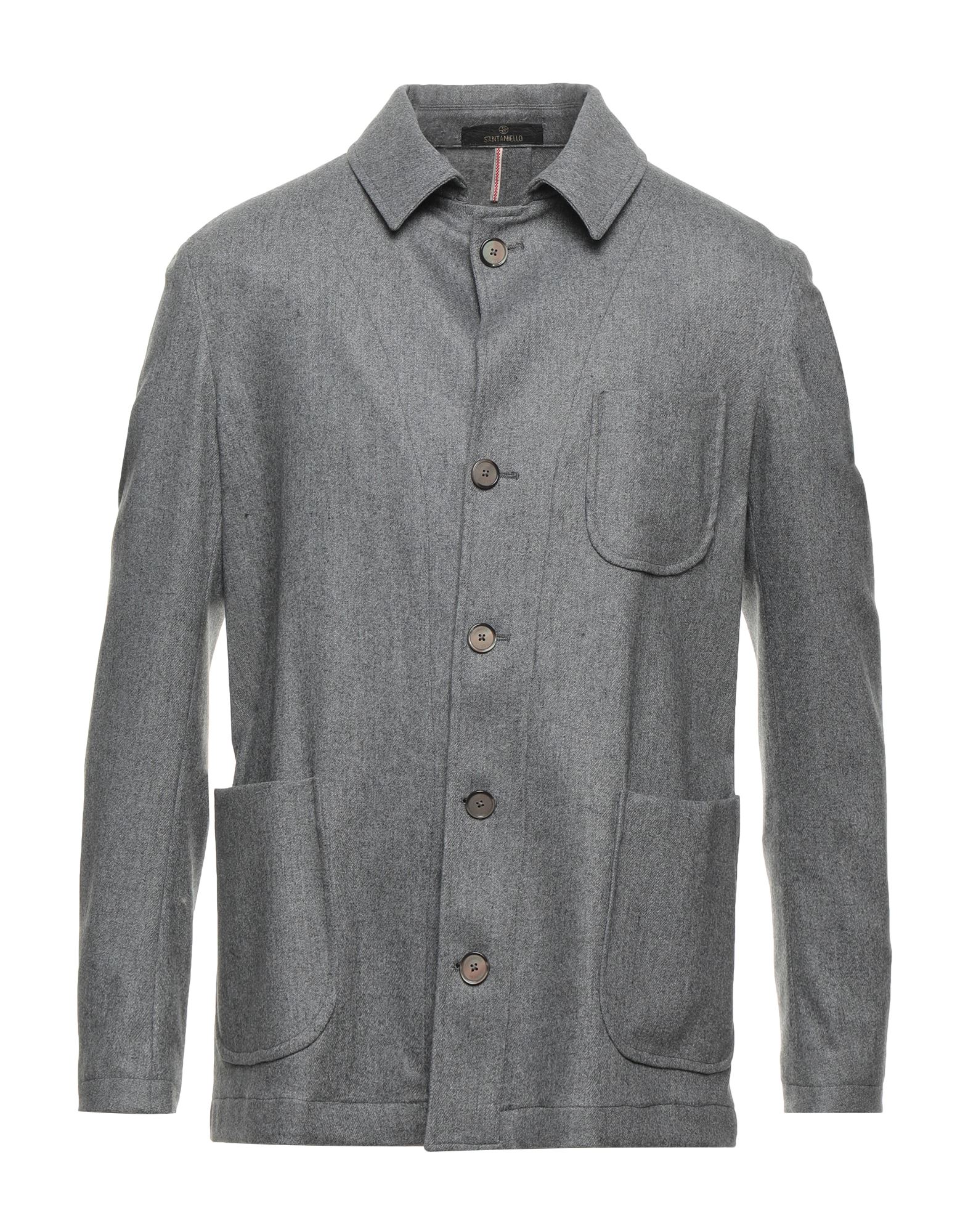 Santaniello Suit Jackets In Grey