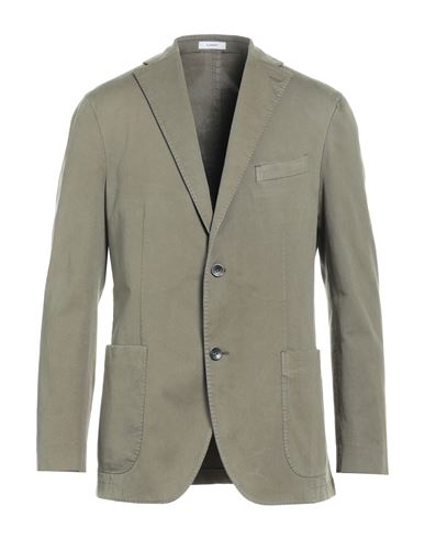 Boglioli Man Suit Jacket Military Green Size 38 Lyocell, Cotton, Elastane In Green