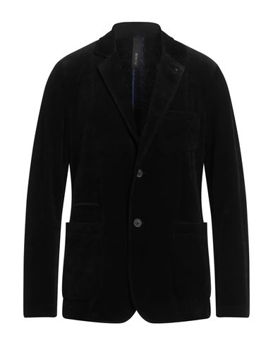 Distretto 12 Man Suit Jacket Black Size 42 Polyester, Viscose, Elastane