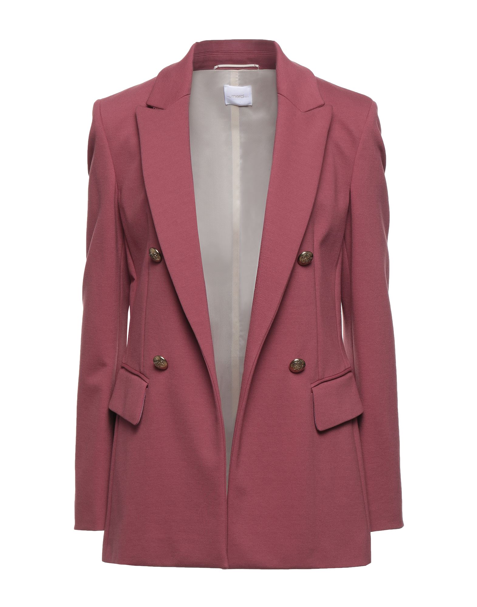 Merci .., Woman Blazer Pastel Pink Size 6 Viscose, Nylon, Elastane