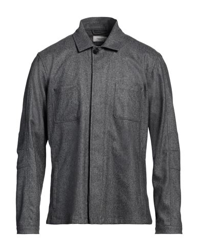 Shop Weber+weber Sartoria Man Shirt Lead Size 40 Virgin Wool, Polyamide, Cashmere, Elastane In Grey