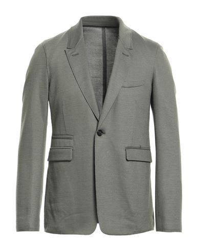 Paolo Pecora Man Suit Jacket Military Green Size 38 Polyamide, Virgin Wool