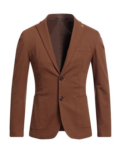 Exibit Man Suit Jacket Brown Size 38 Viscose, Polyamide, Elastane