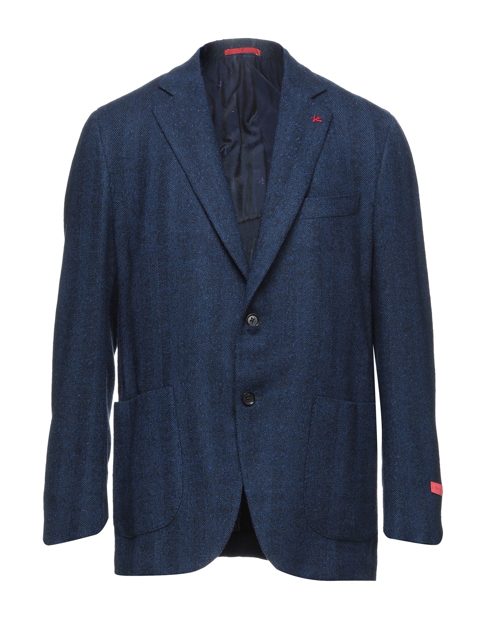 《セール開催中》ISAIA メンズ テーラードジャケット ダークブルー 56 ウール 80% / ナイロン 18% / ポリウレタン 2%