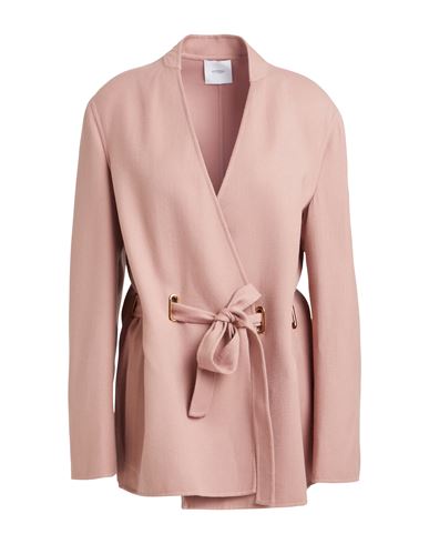 Agnona Woman Blazer Blush Size 8 Wool, Polyamide In Pink
