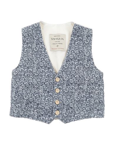 Shop Siviglia Toddler Boy Tailored Vest Midnight Blue Size 6 Cotton, Elastane