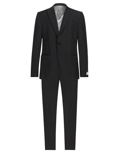 Shop Tombolini Man Suit Black Size 42 Virgin Wool