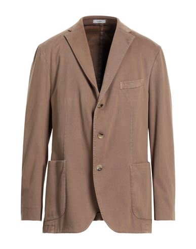 Boglioli Man Blazer Camel Size 48 Cotton, Elastane In Beige